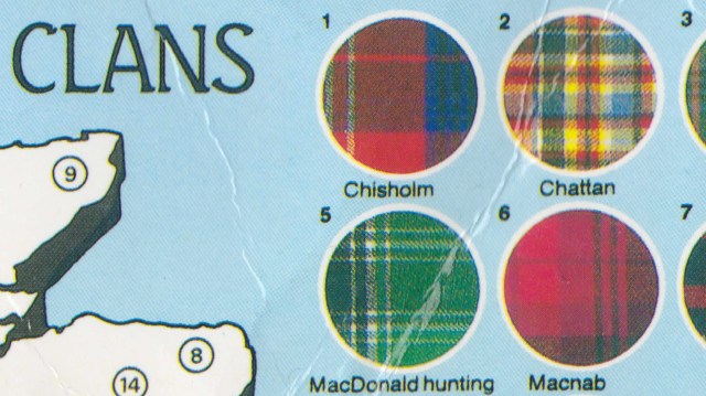 A Postcard Map of Scottish Tartans - Big Think