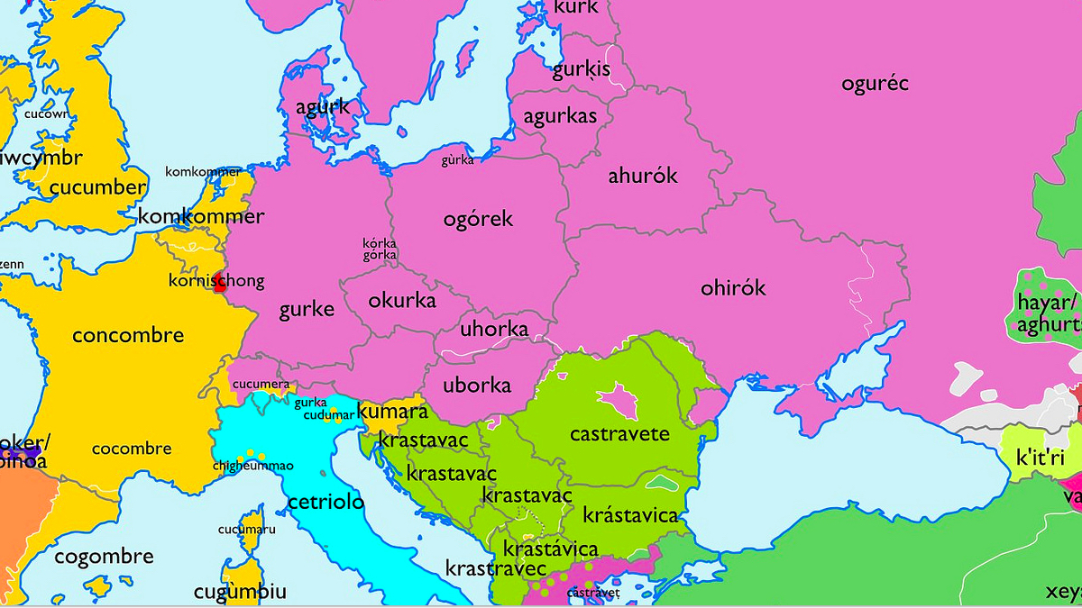 A Cucumber Map of Europe - Big Think