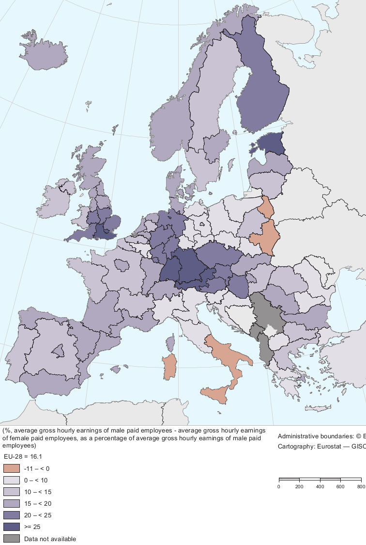 The European Regions Where Women Earn More Than Men - Big Think