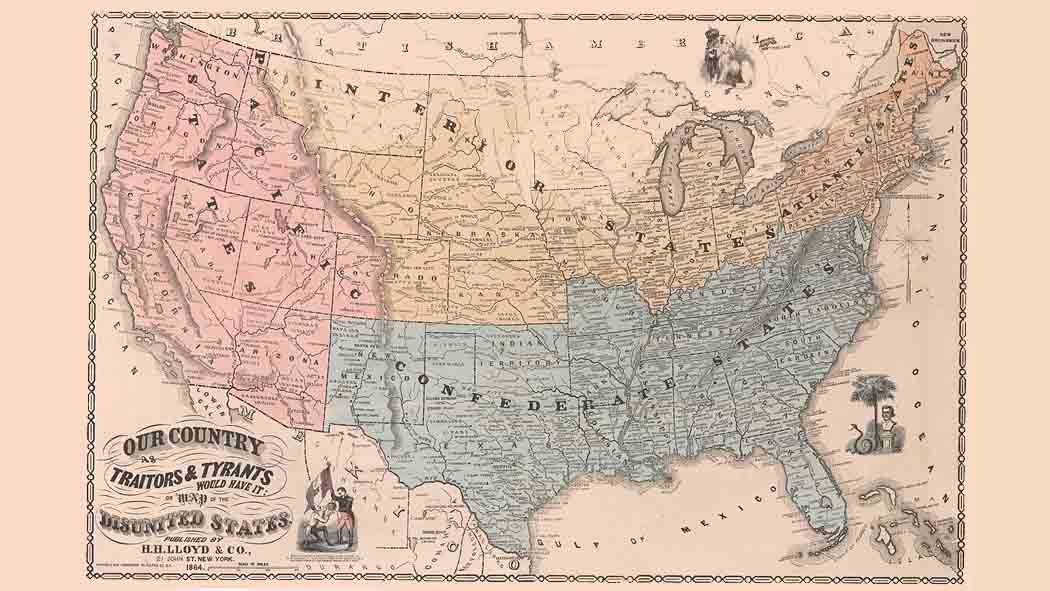 A Map of the Disunited States, “as Traitors and Tyrants Would Have It”