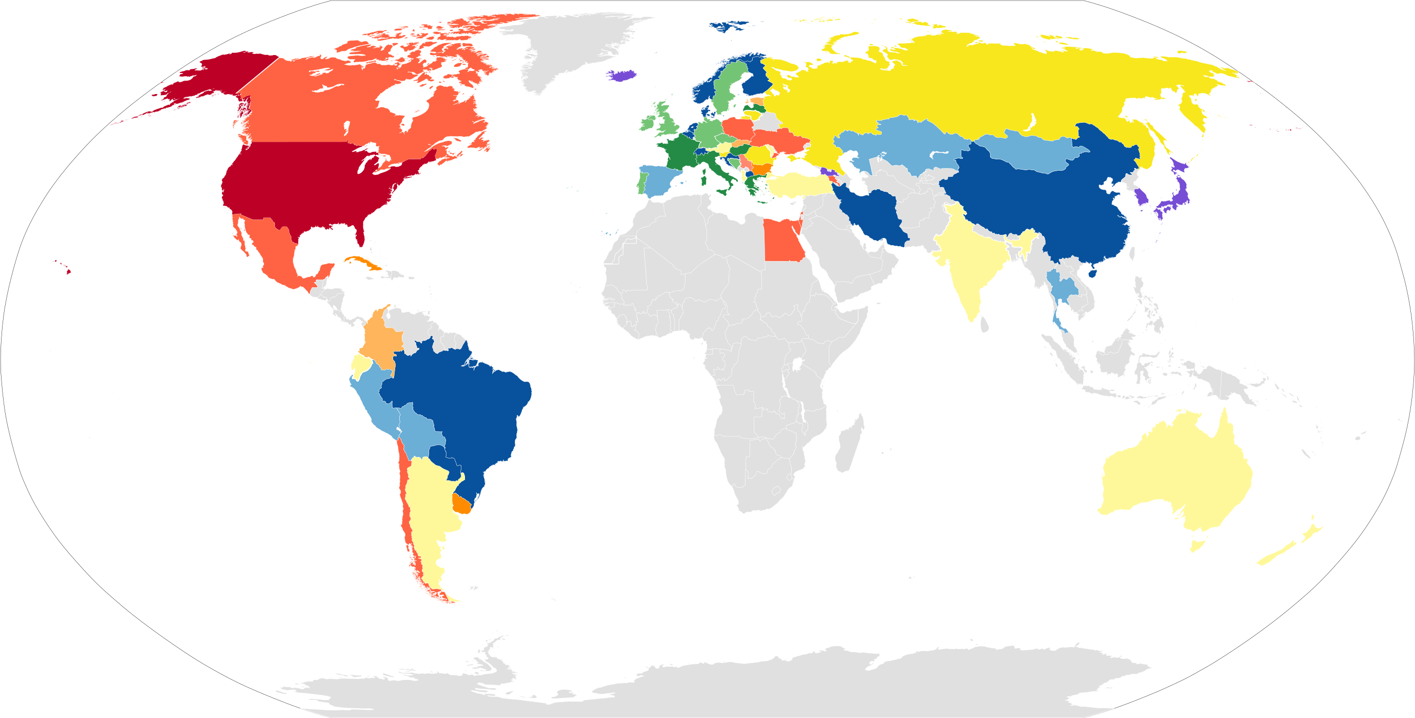 Most countries do not have