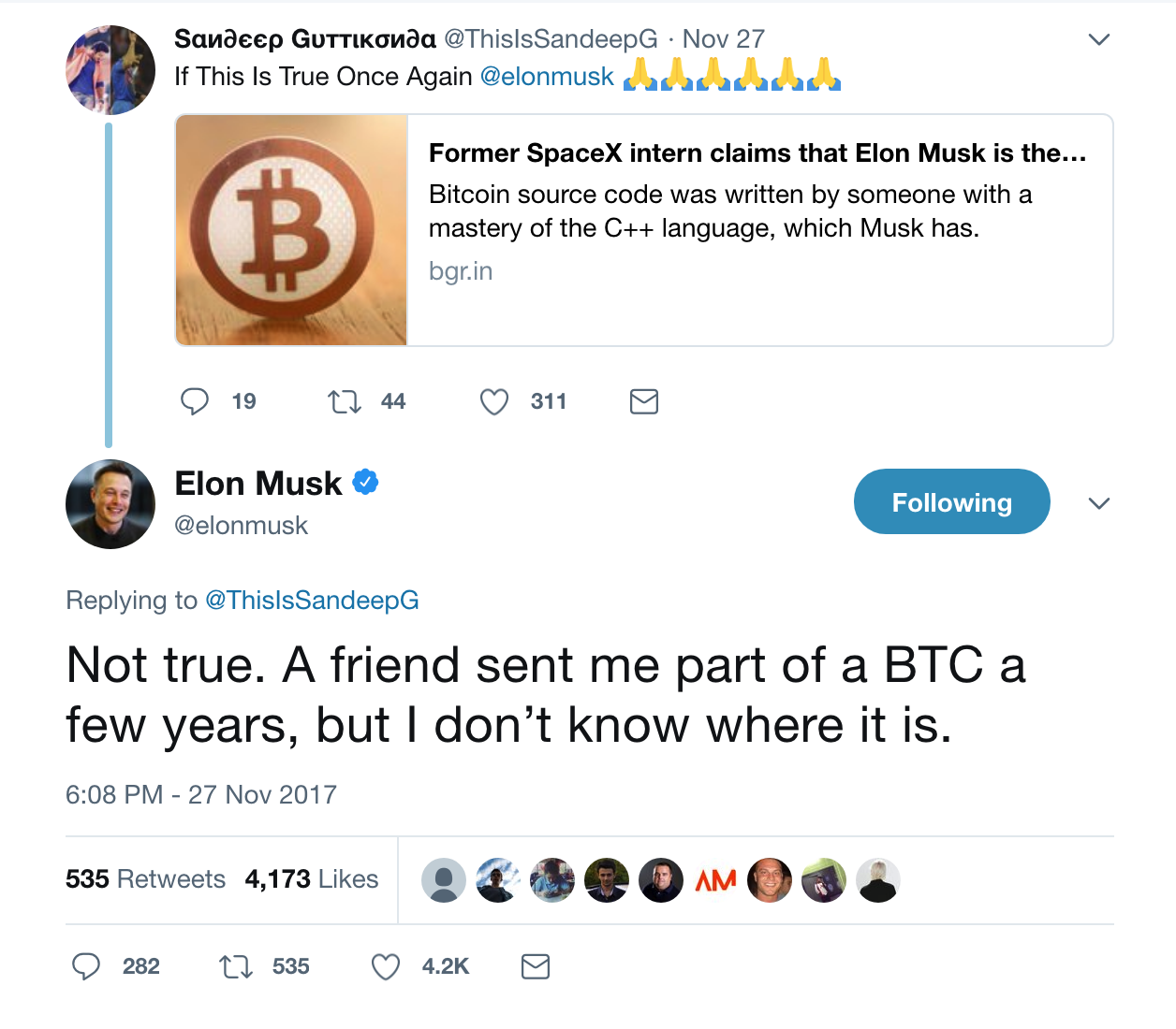 did elon musk invent bitcoin