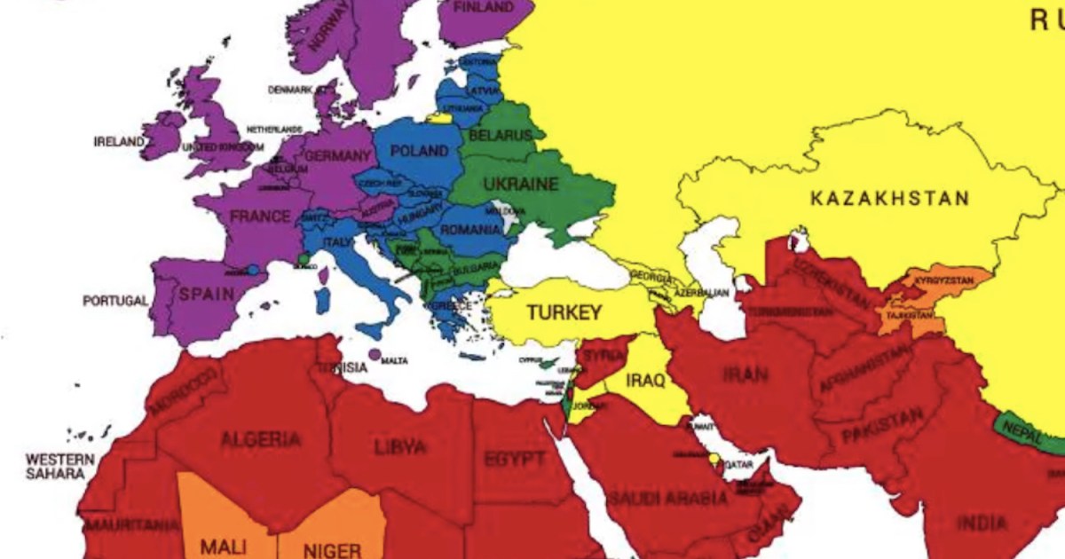 If You're An Lgbti Traveller, Red On This Map Means Danger - Big Think