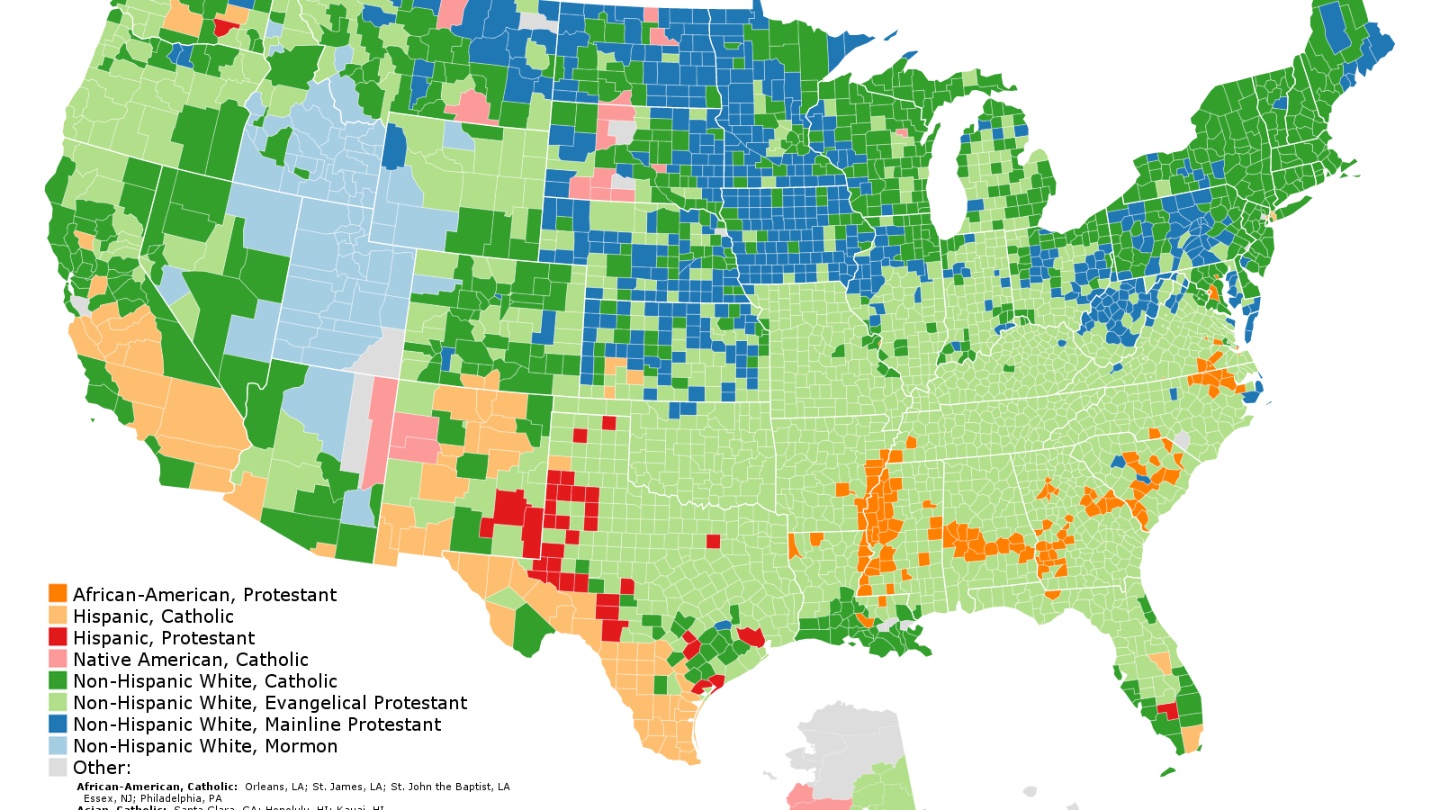 dominant-religions-in-the-u-s-county-by-county-big-think