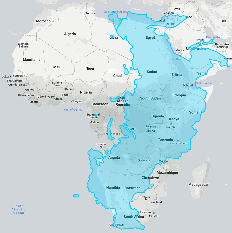 You can now drag and drop whole countries to compare their size - Big Think