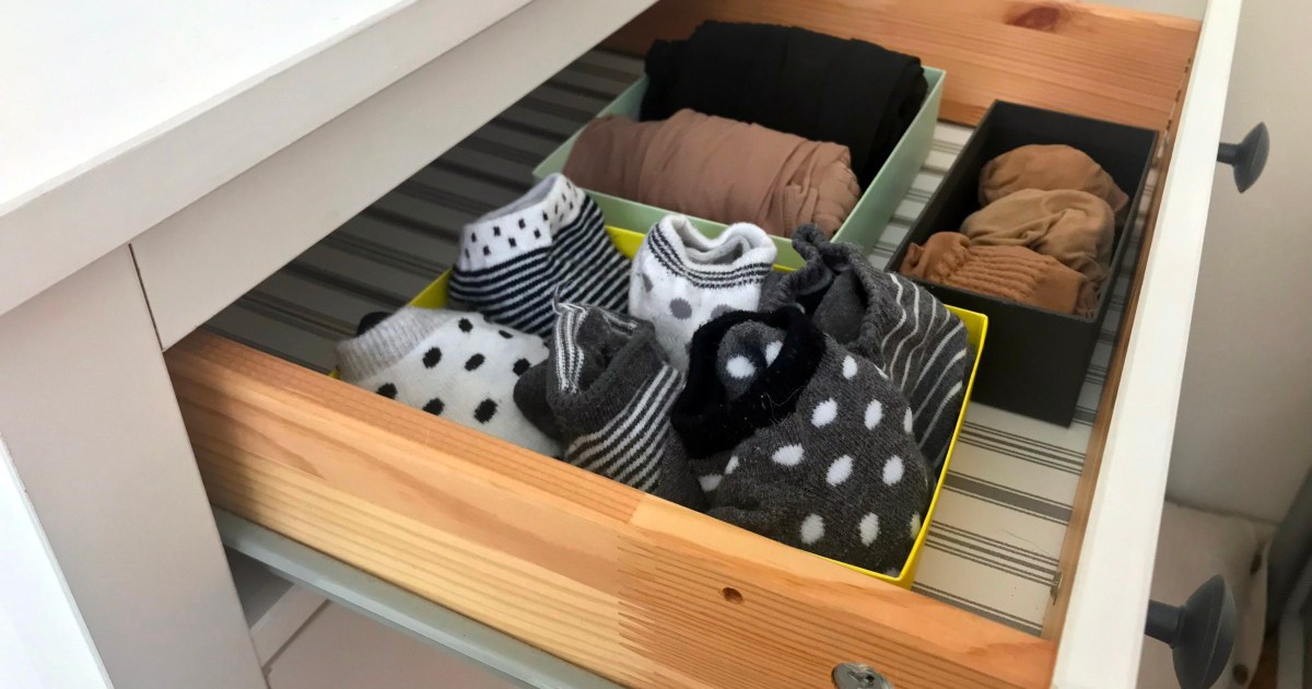 Before and After of my sock drawer. The Konmari Method has changed my life.  I highly recommend her books!