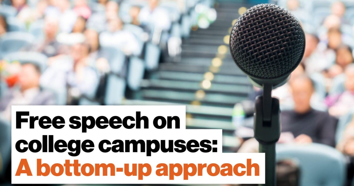 speech on college campuses
