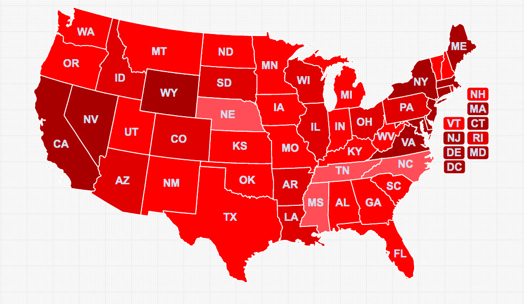 Here are the U.S. states with the highest prevalence of psychopaths