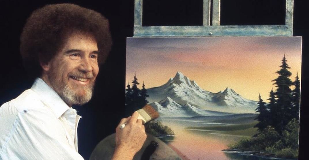 Bob Ross Paints Happy Trees