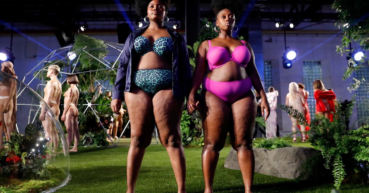 Plus-size models stage runway response to Victoria's Secret