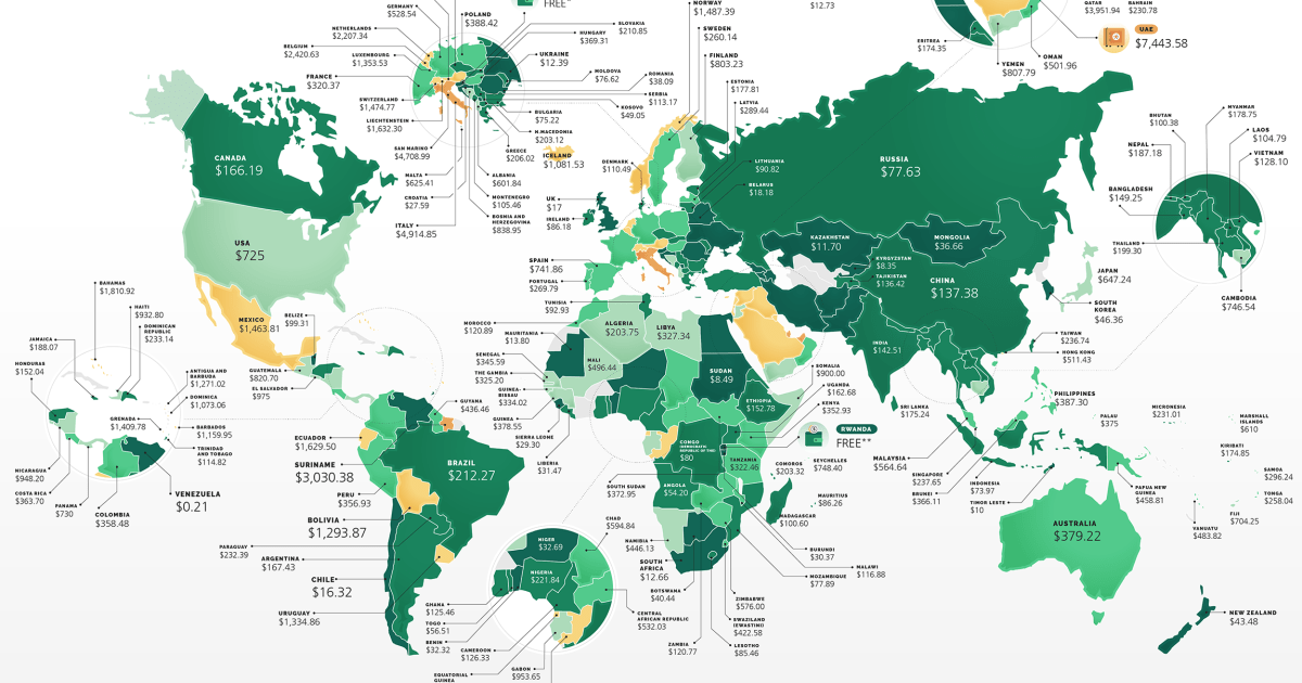 How much does it cost to start a business? There’s a world map for that ...