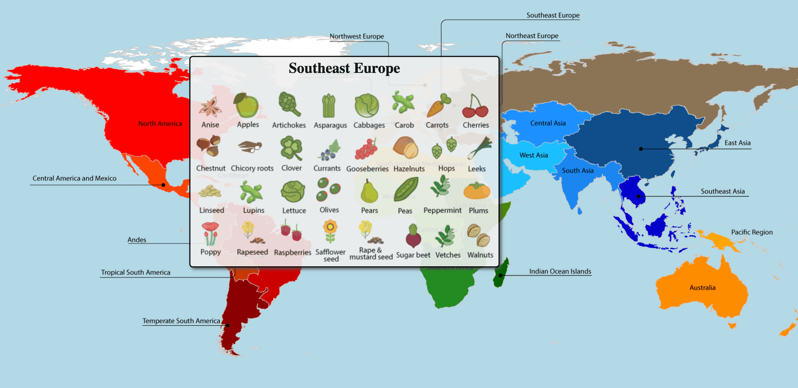 These regions countries. World food Map. South East Europe какие страны. Northeast Asia. Map of Countries of North and South America.