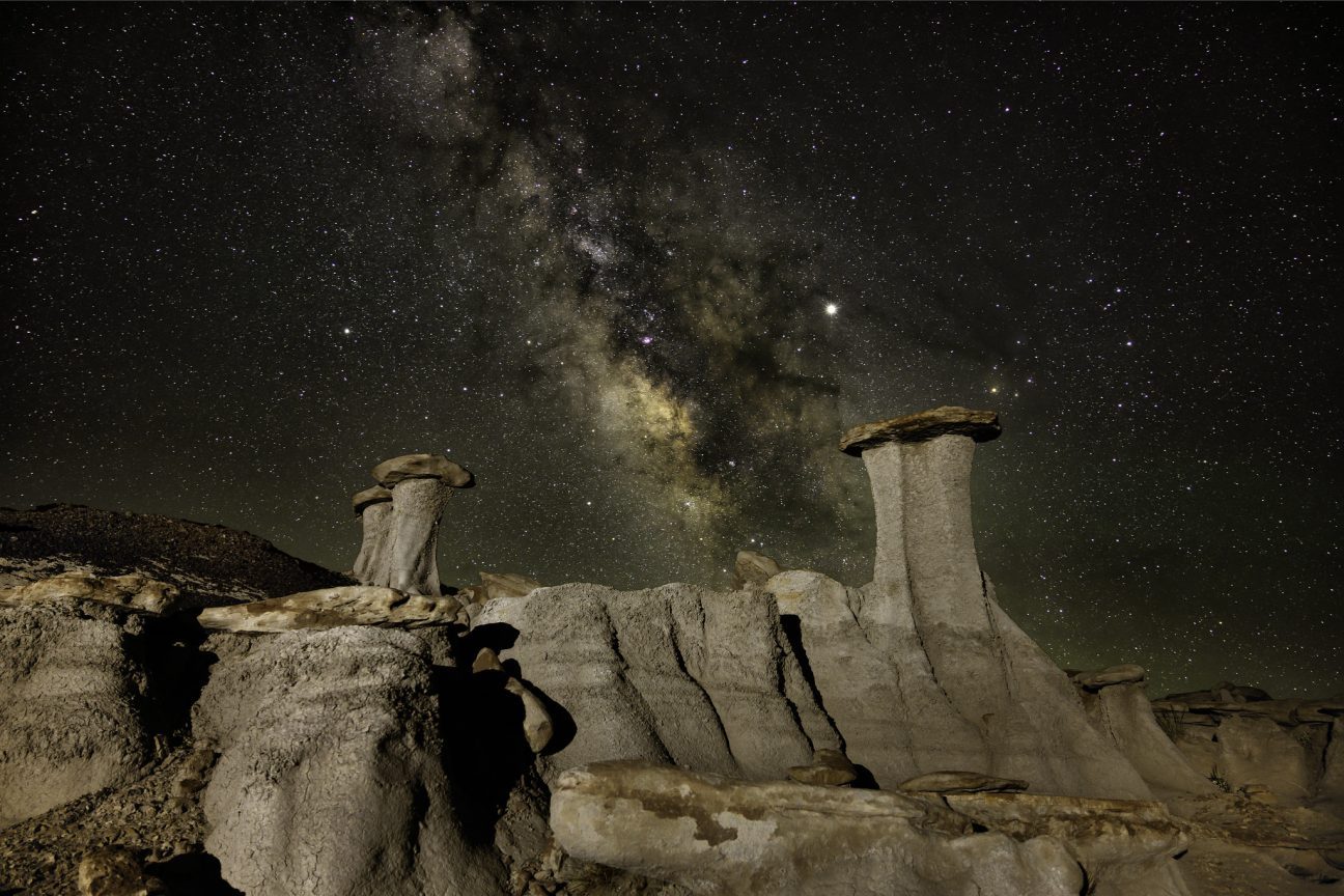 The Milky Way, pictured here above North American hoodoos, has long been a source of awe for humanity.