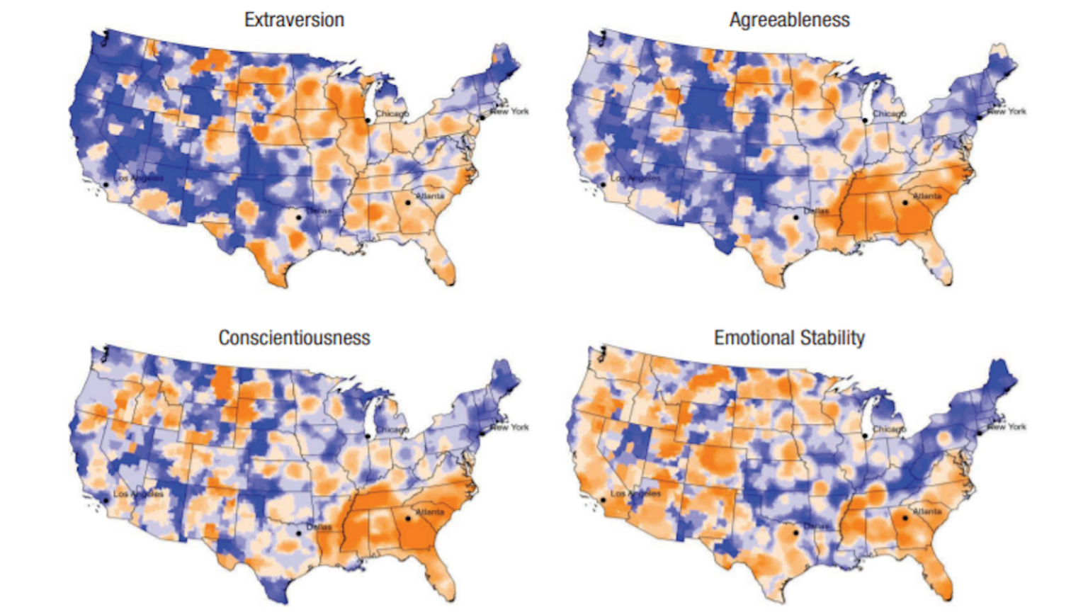 Geopsychology: Your personality depends on where you live