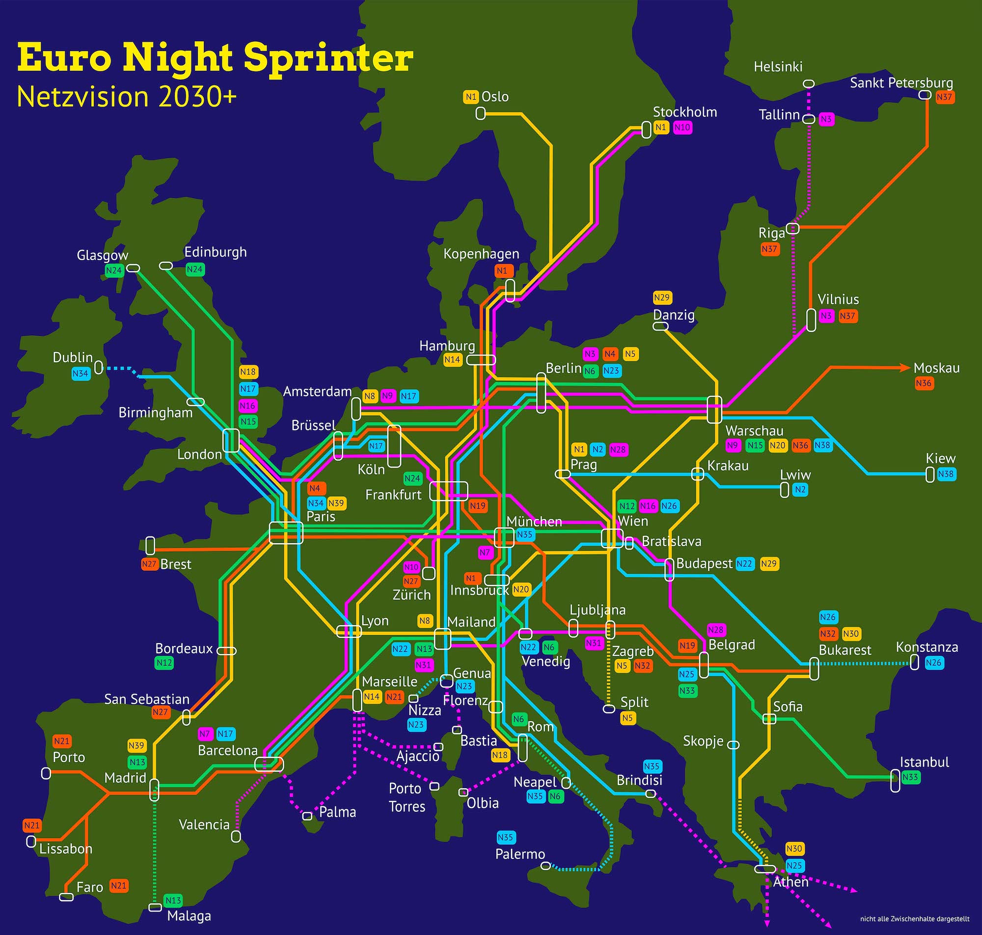 Rail Map Europe