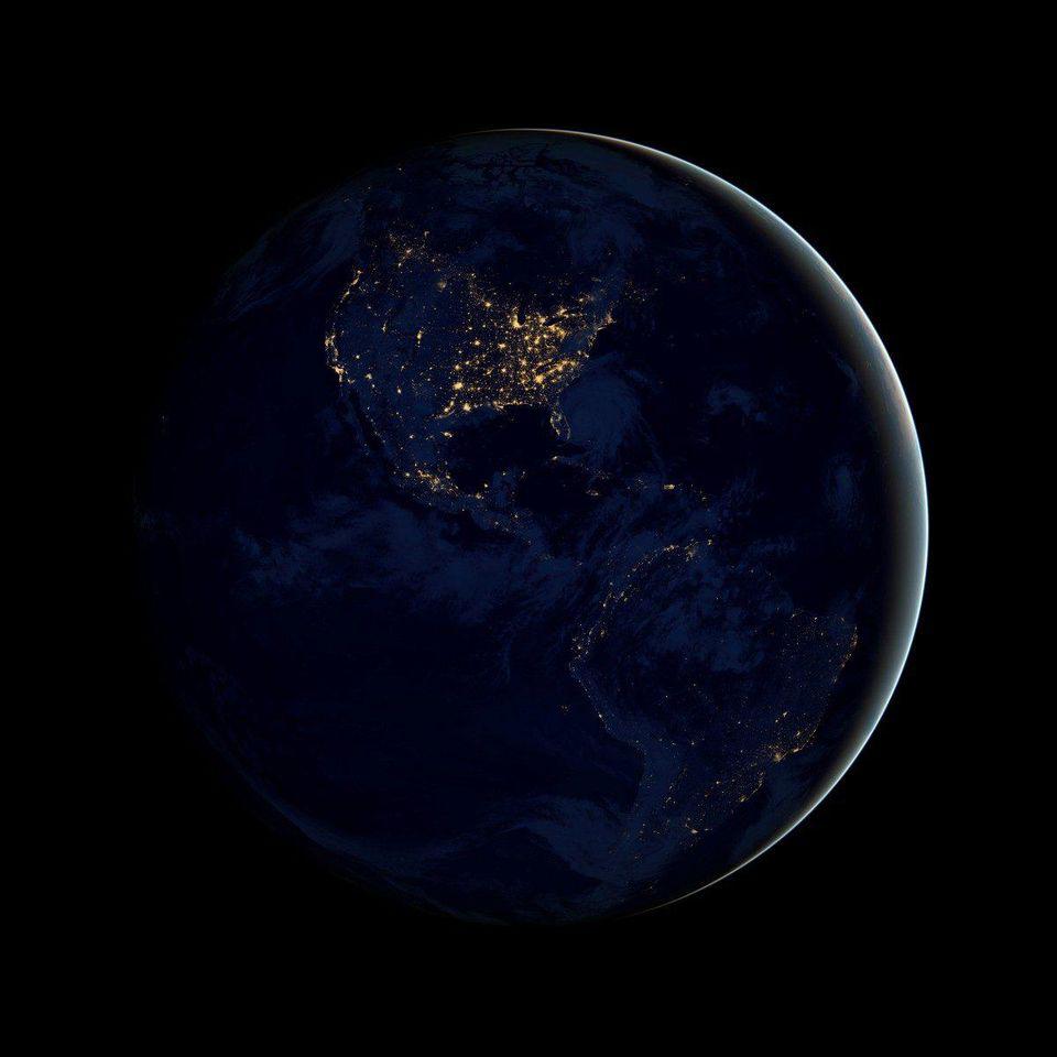 nasa earth at night