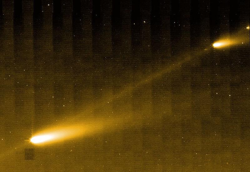 Flux de débris de la comète Spitzer