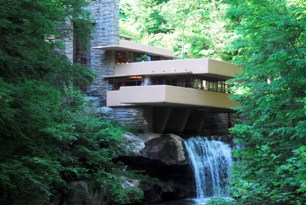 Frank Lloyd Wright's architectural masterpiece, Fallingwater.