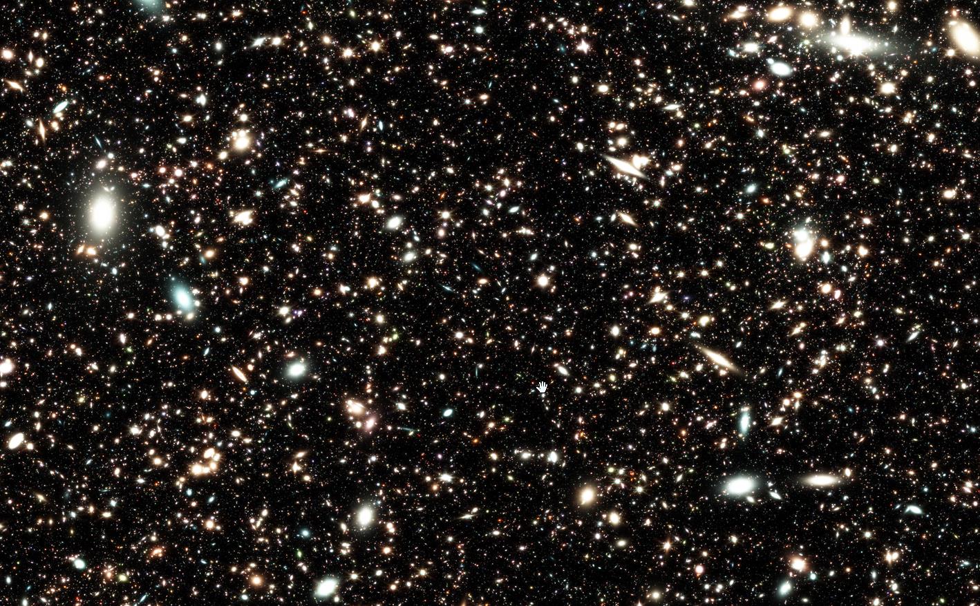 Image of the sales universe by hubble