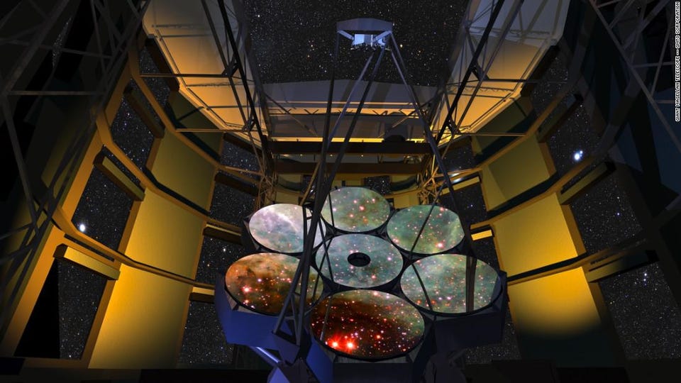 Giant Magellan Telescope observatory illustration