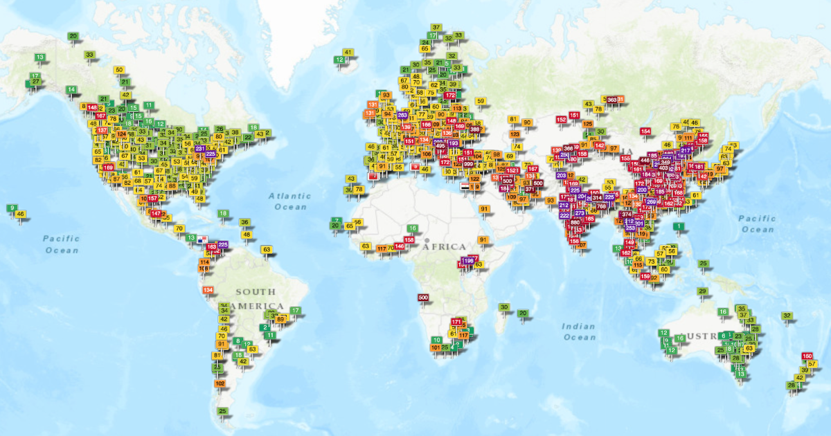 Is your air as unhealthy as cigarettes? There’s a map for that - Big Think