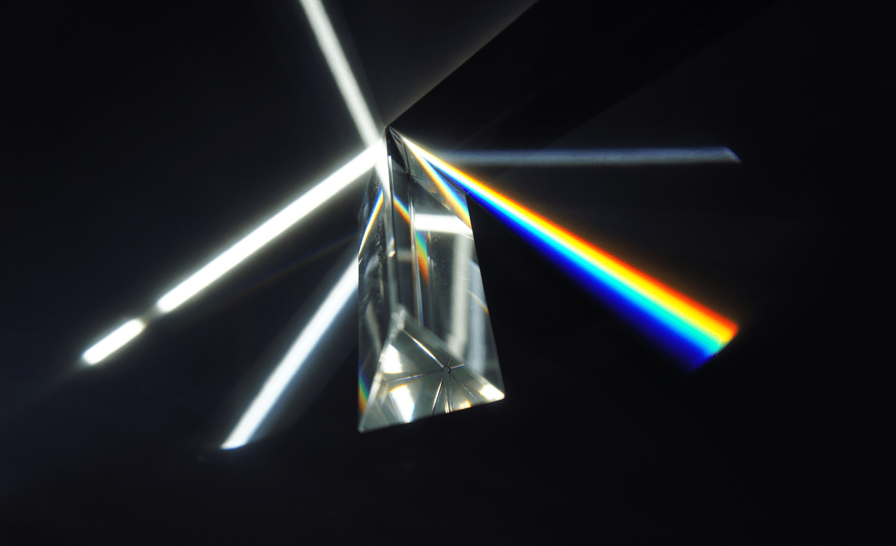 dispersive prism light through medium