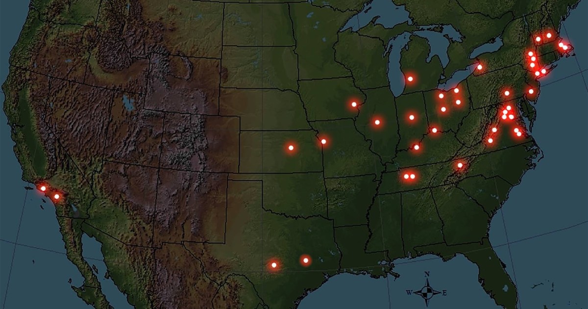 This map shows all 39 U.S. presidential gravesites - Big Think