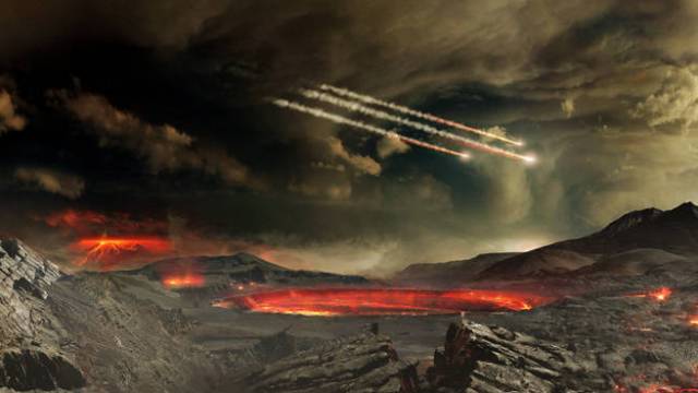 meteors impact early Earth
