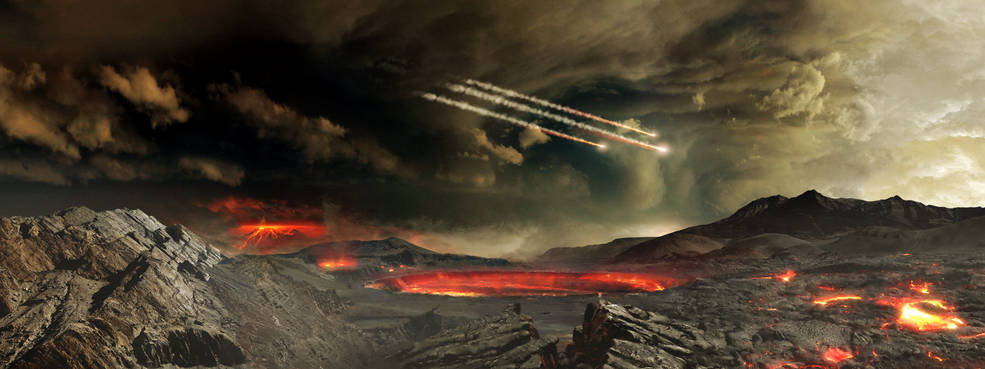 Des météorites impactent la Terre primitive