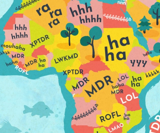 Mapping How to Laugh Online in Different Languages