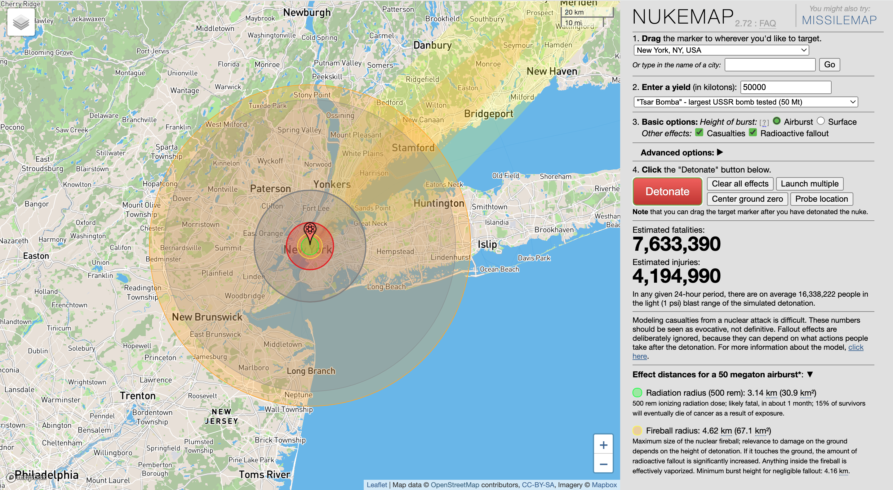 Nuke Your City With This Interactive Map Big Think 