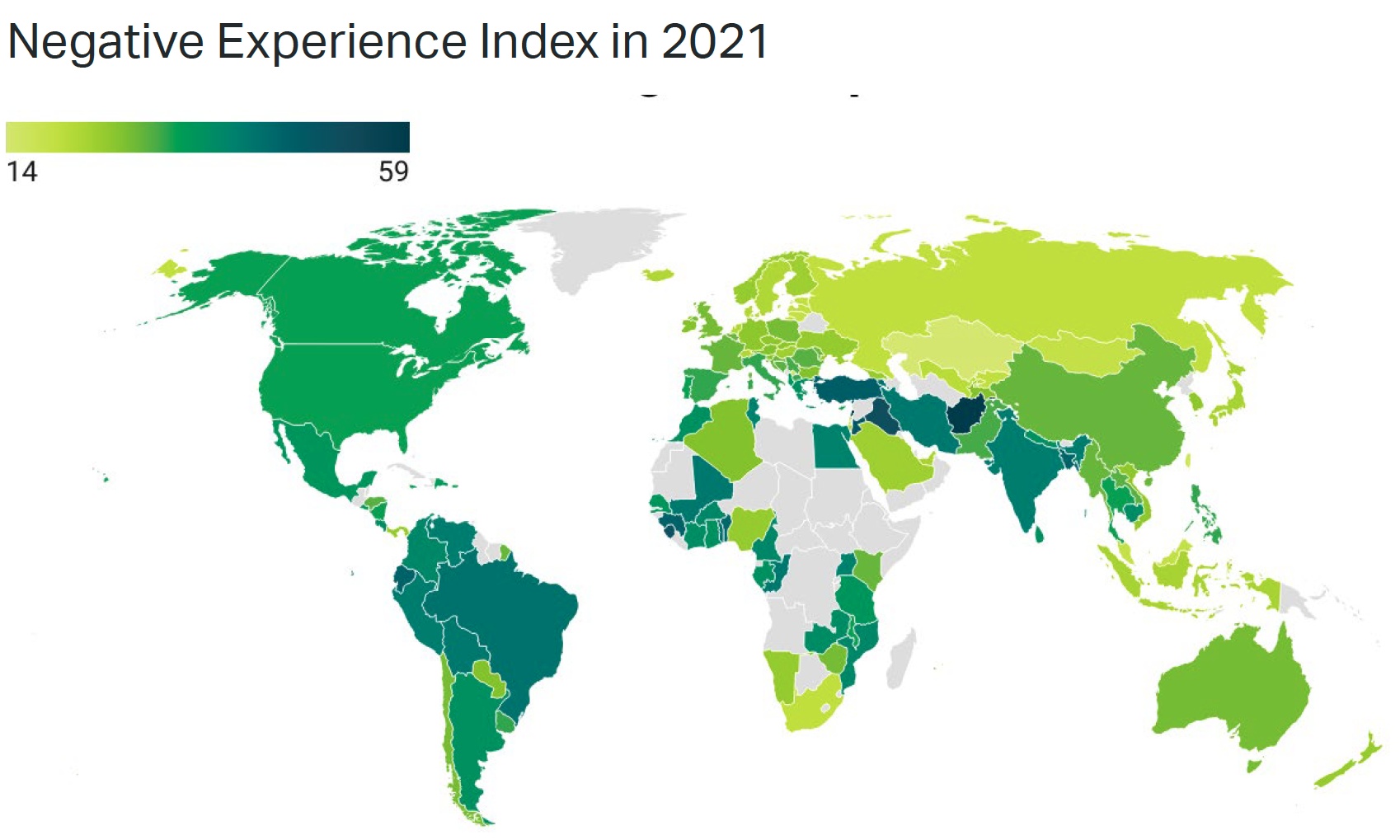 Global emotions map We're more stressed out than ever Big Think