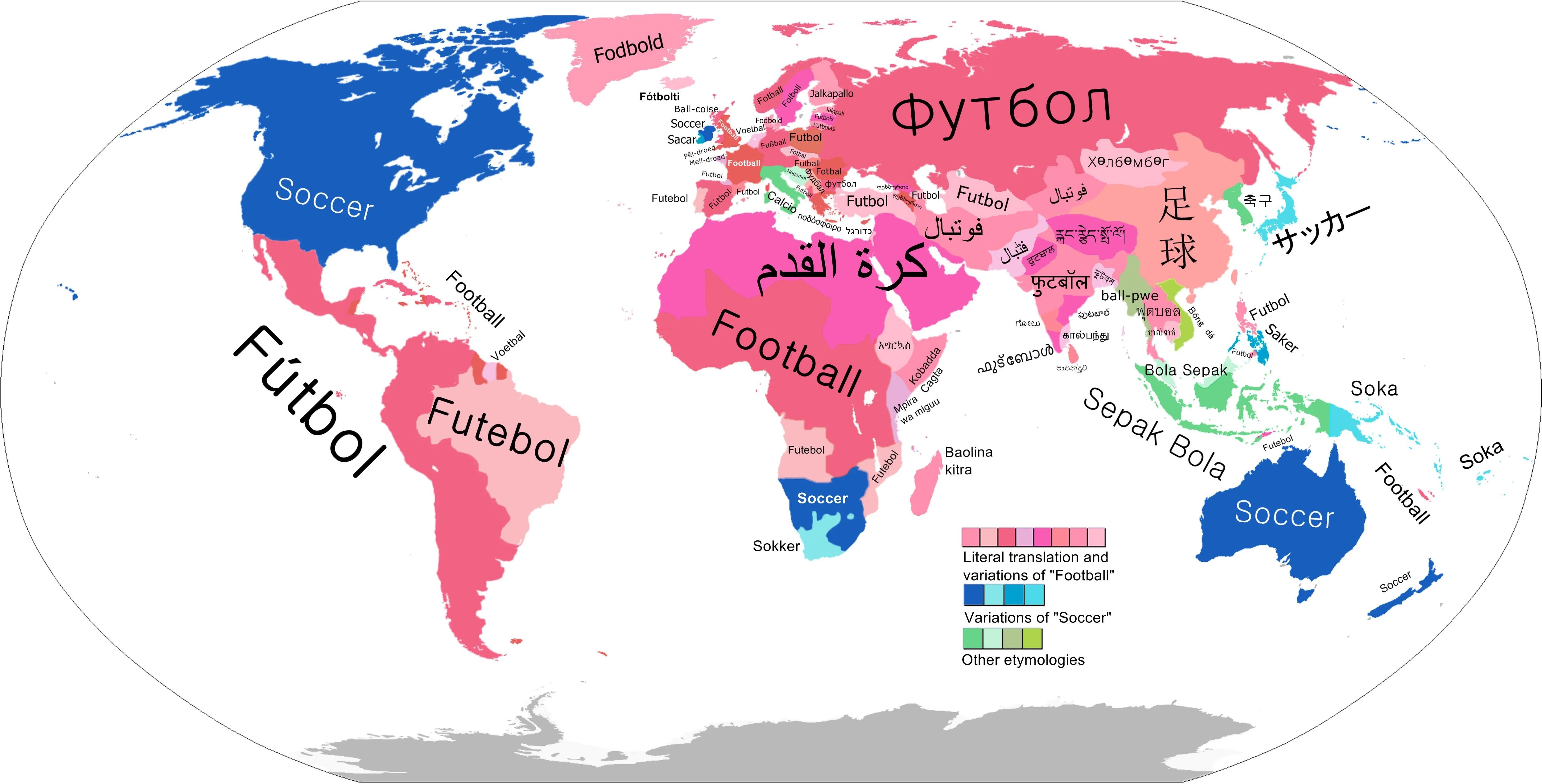 World soccer explained in 10 maps