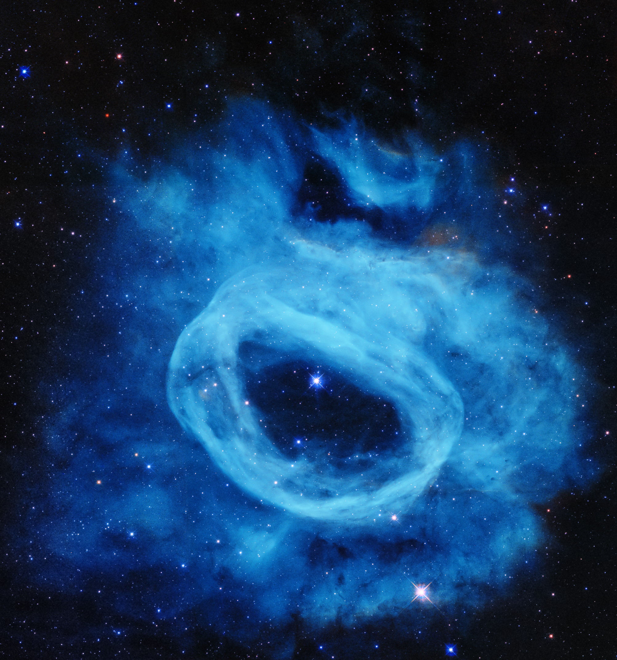 Kosmische riffen van de Wolf-Rayet-ster