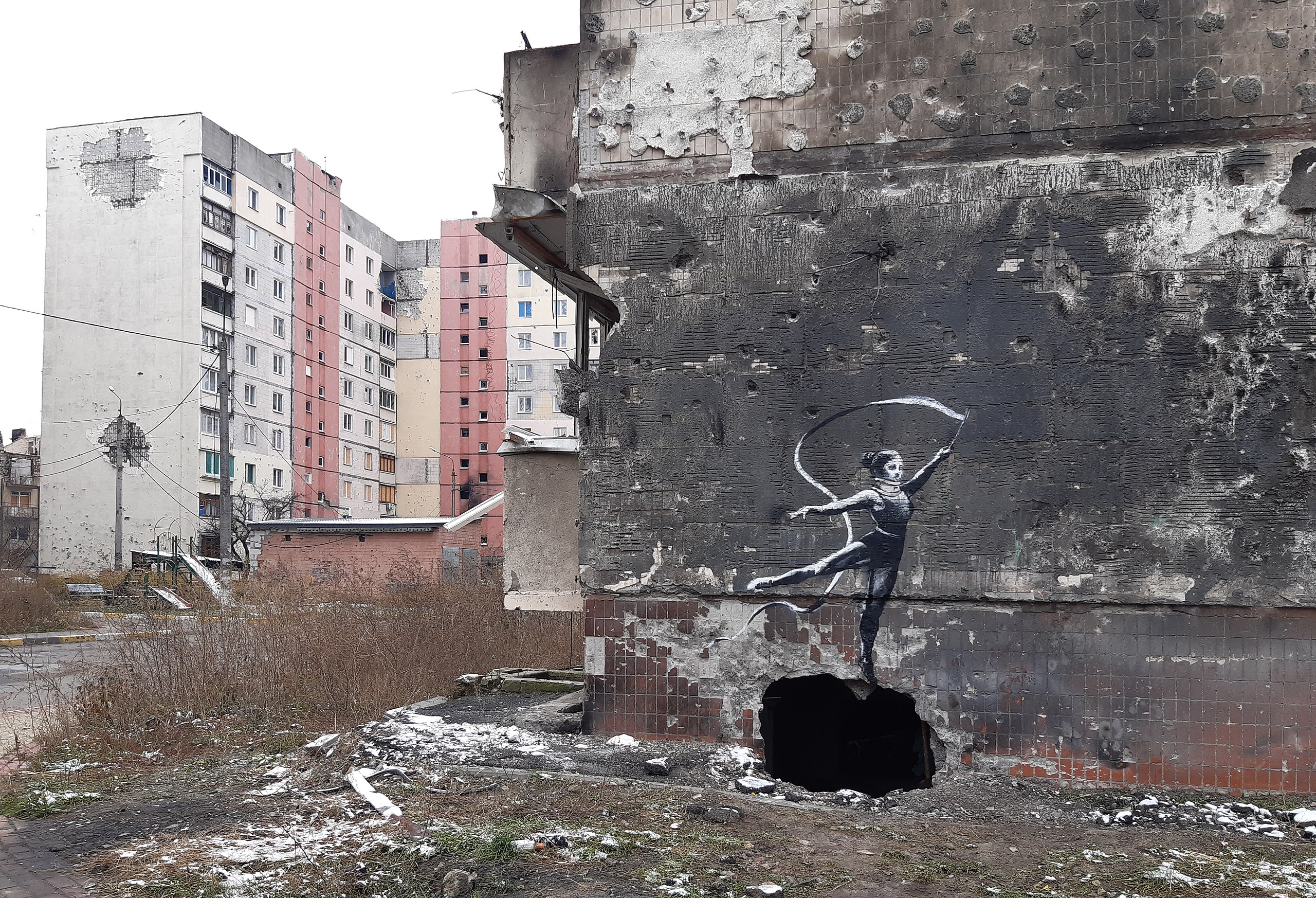 Banksy mural Ukraine