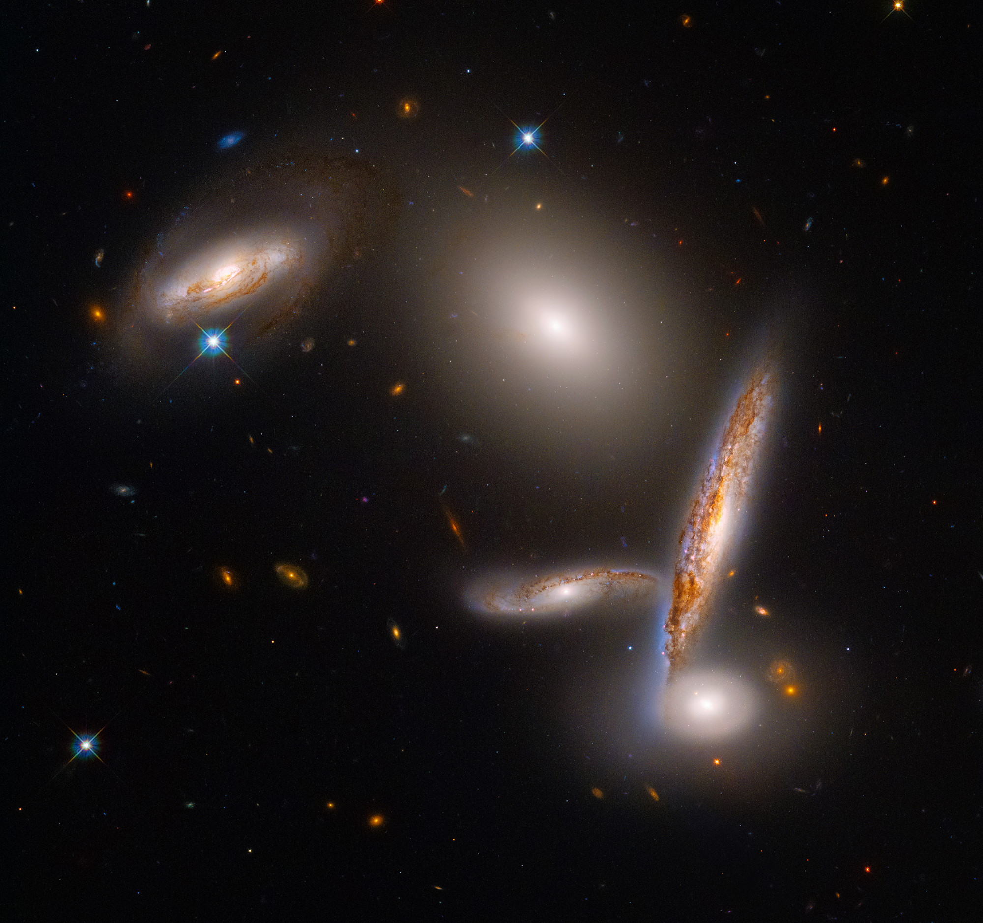 Galaxien der Hickson Compact Group 40