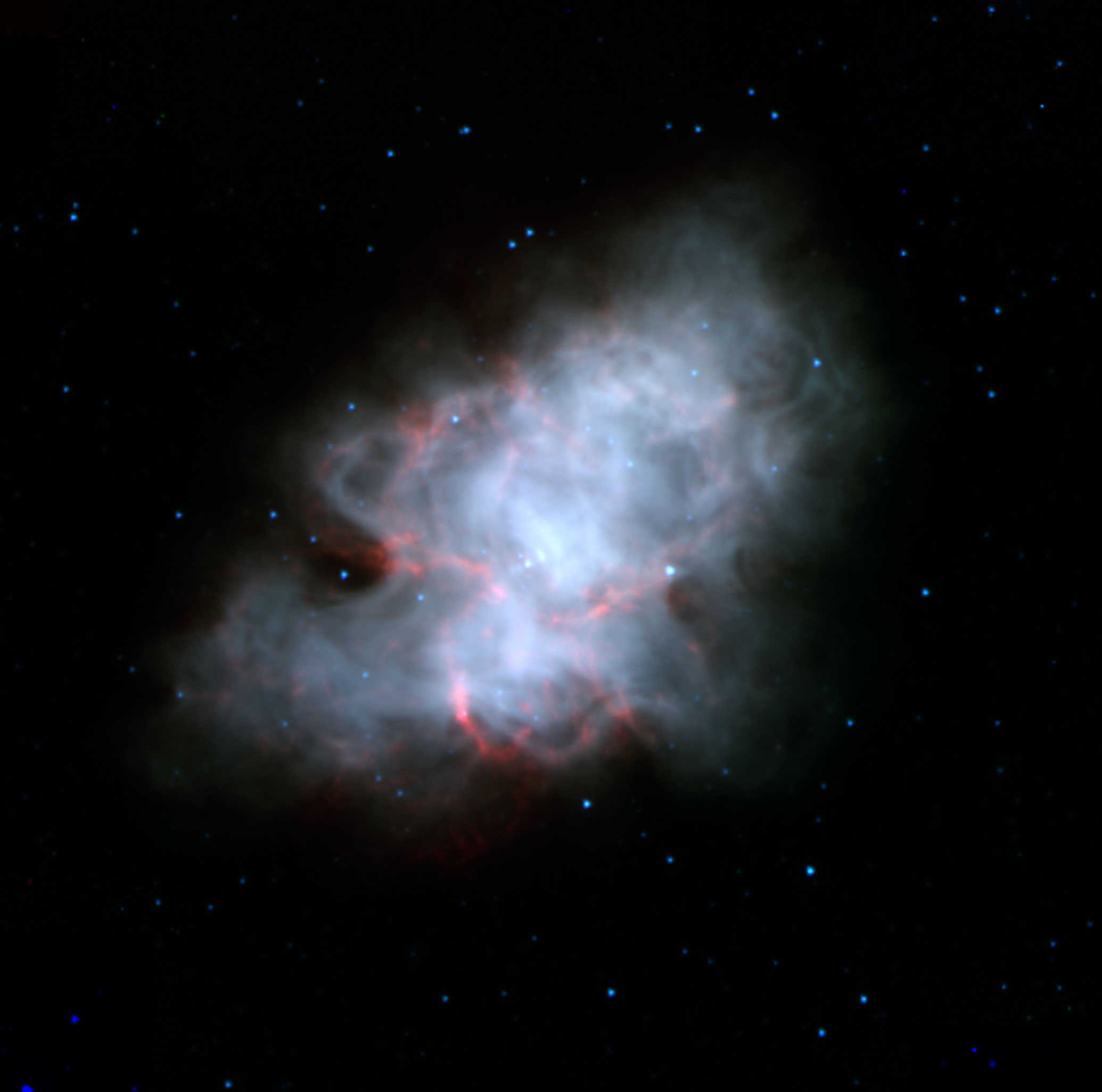 crab nebula infrared spitzer