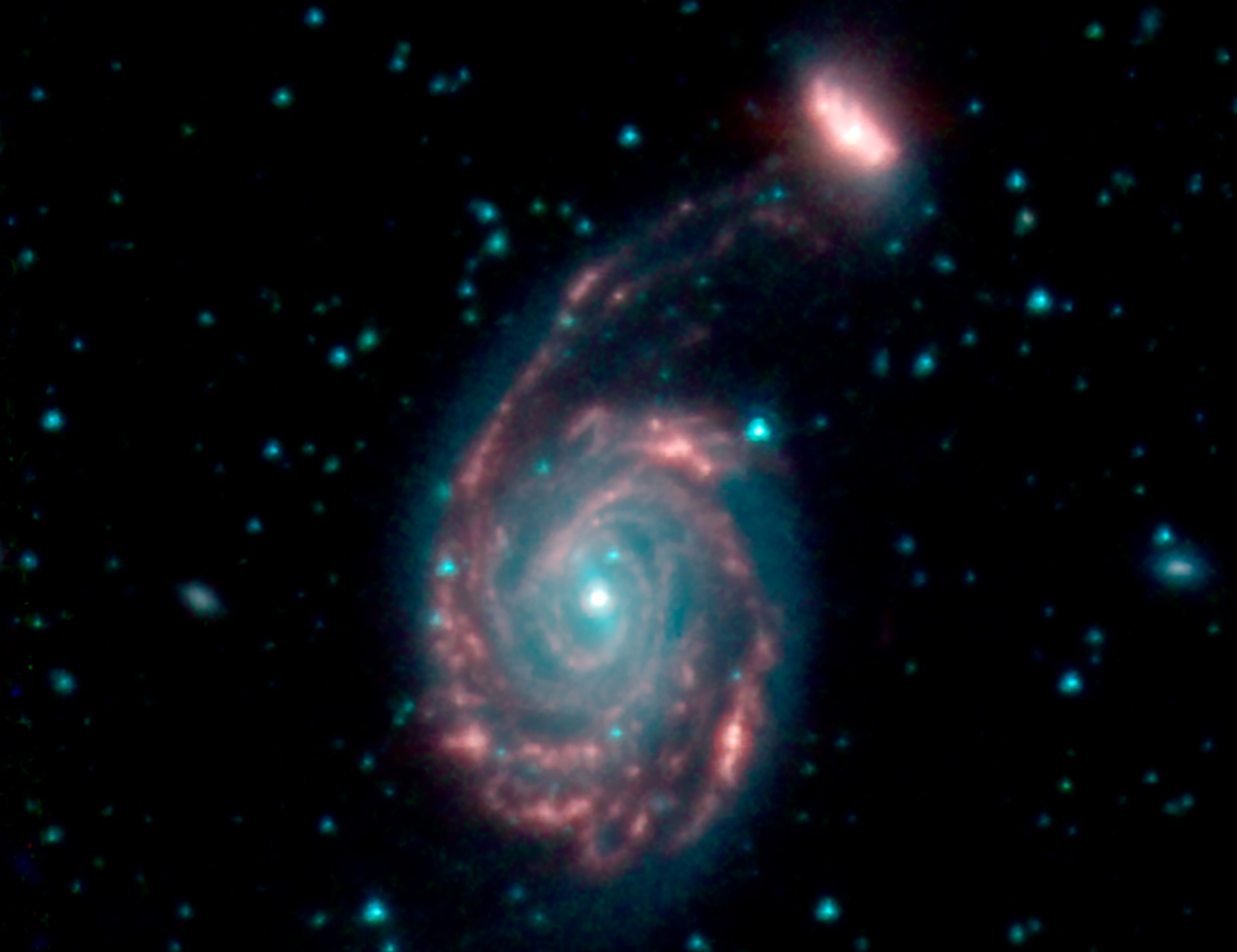 arp 86 interacting galaxies spitzer