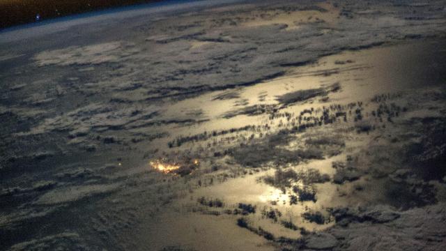 mauritius reunion ISS earth night