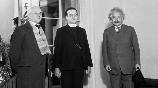 Millikan Lemaitre and Einstein