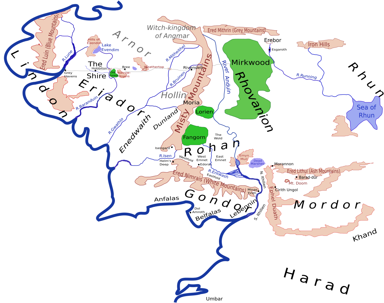 Middle-Earth Comparison, Lord of the Rings vs Hobbit