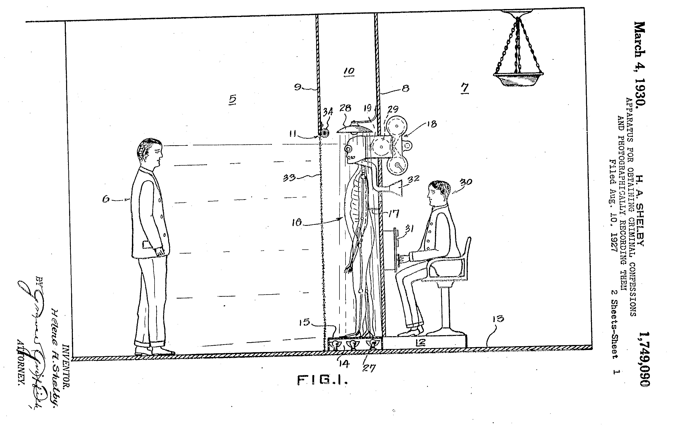 a drawing of a man sitting in a chair.