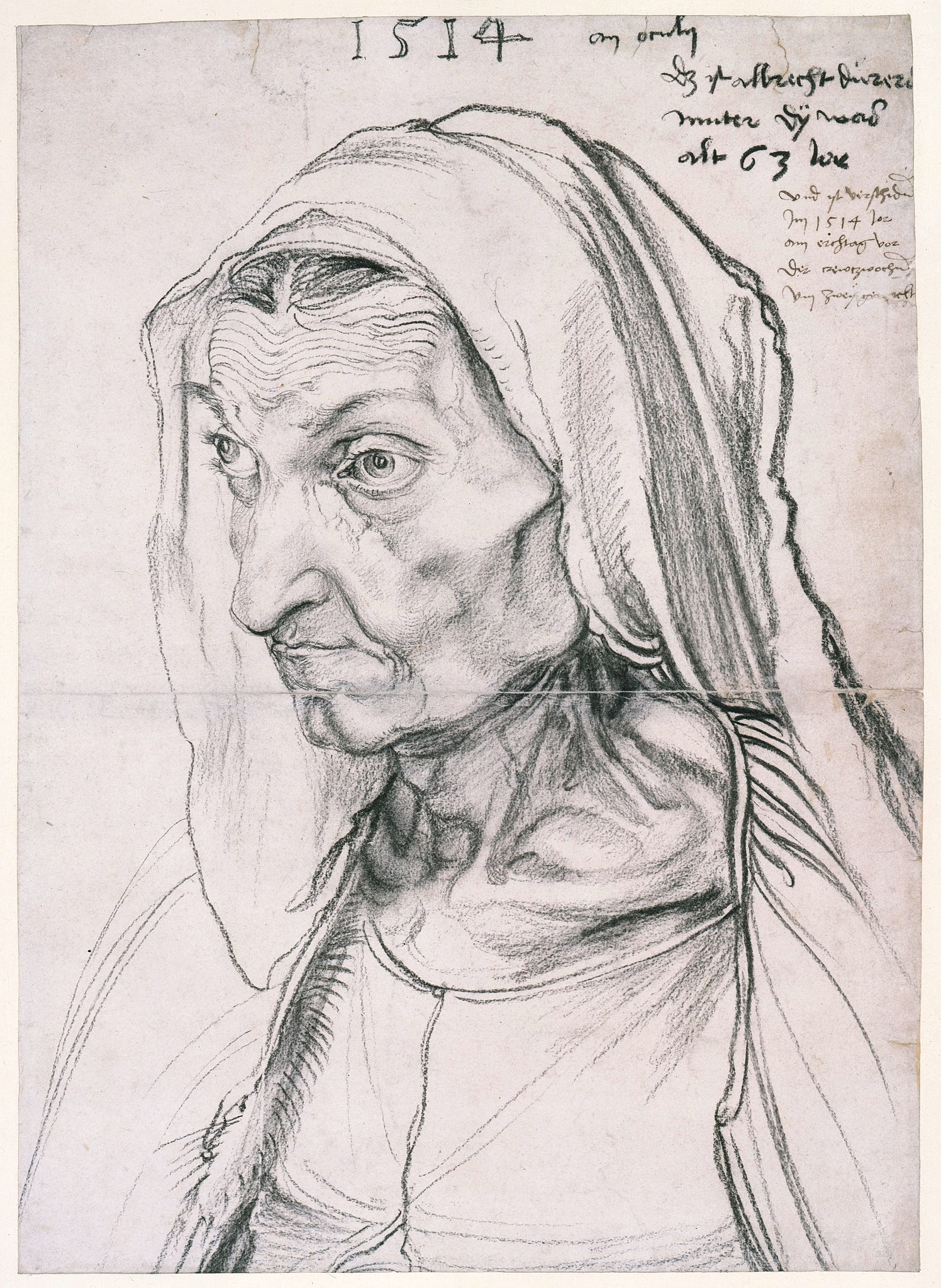 a black and white drawing of a woman.