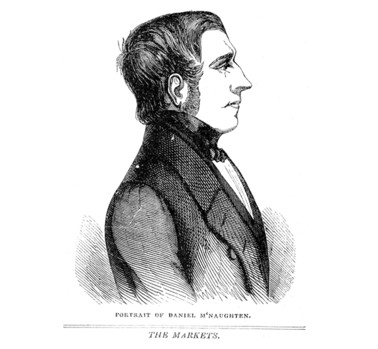 a black and white drawing of a man in a suit.
