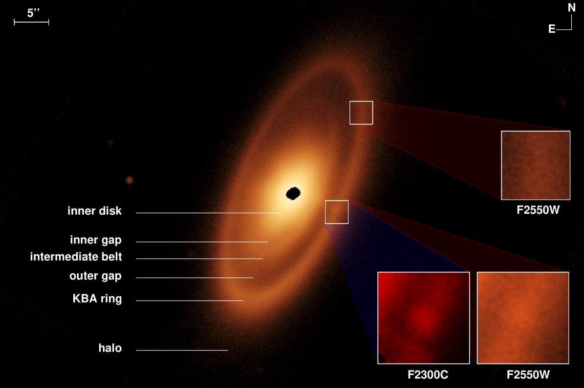 Fomalhaut JWST annotated