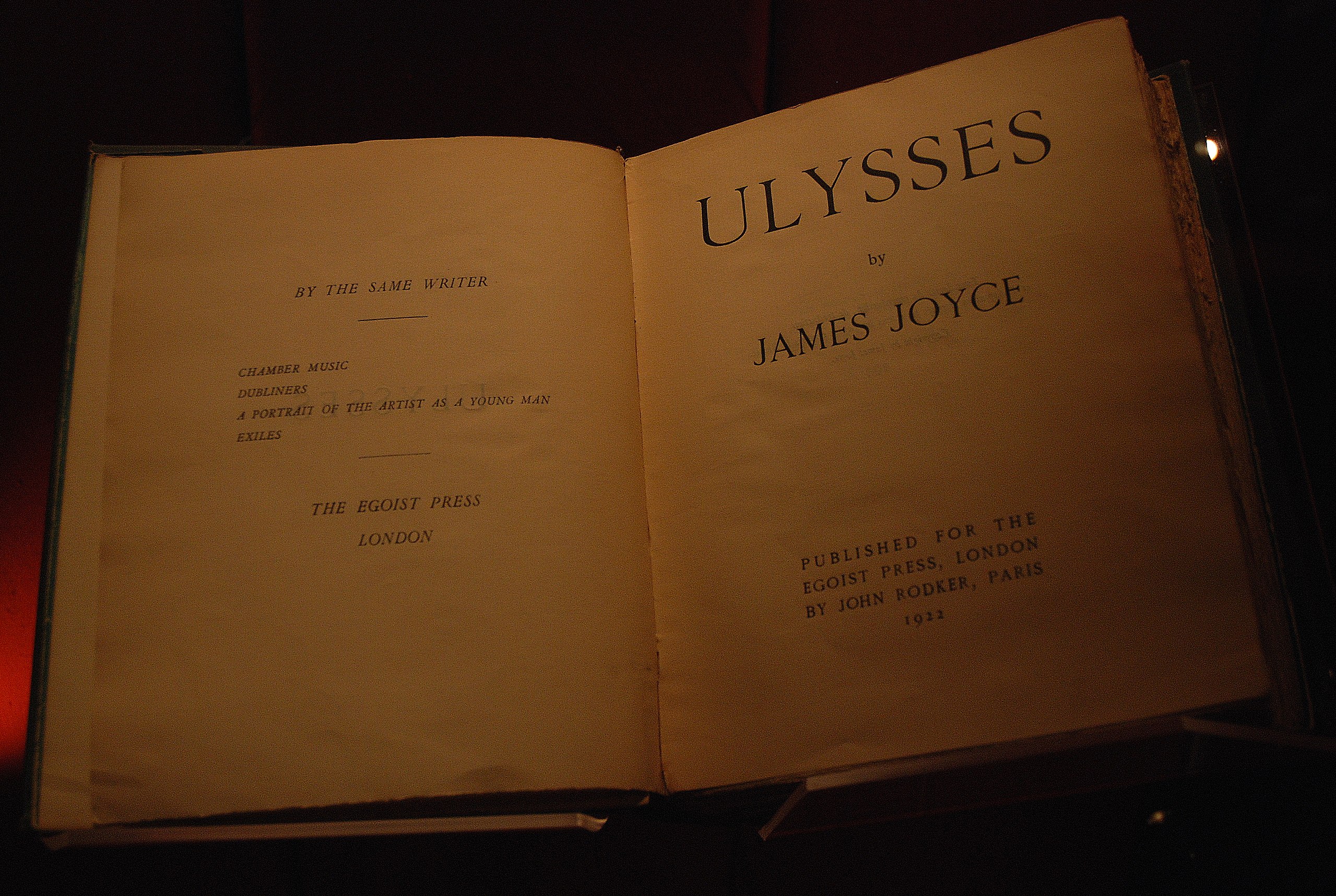 an open book with the title ulysseses written on it.
