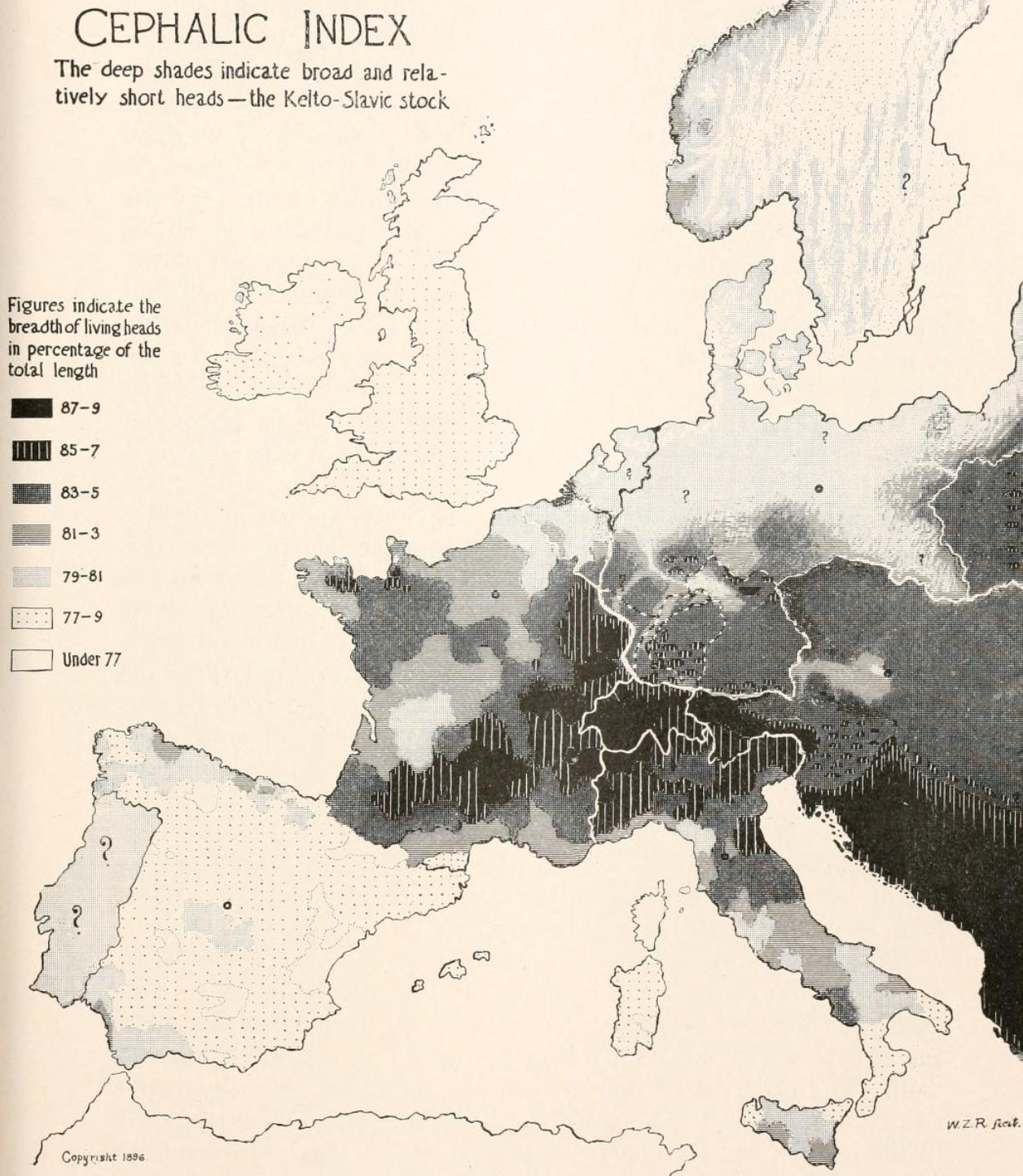 A map of europe with a black and white map.