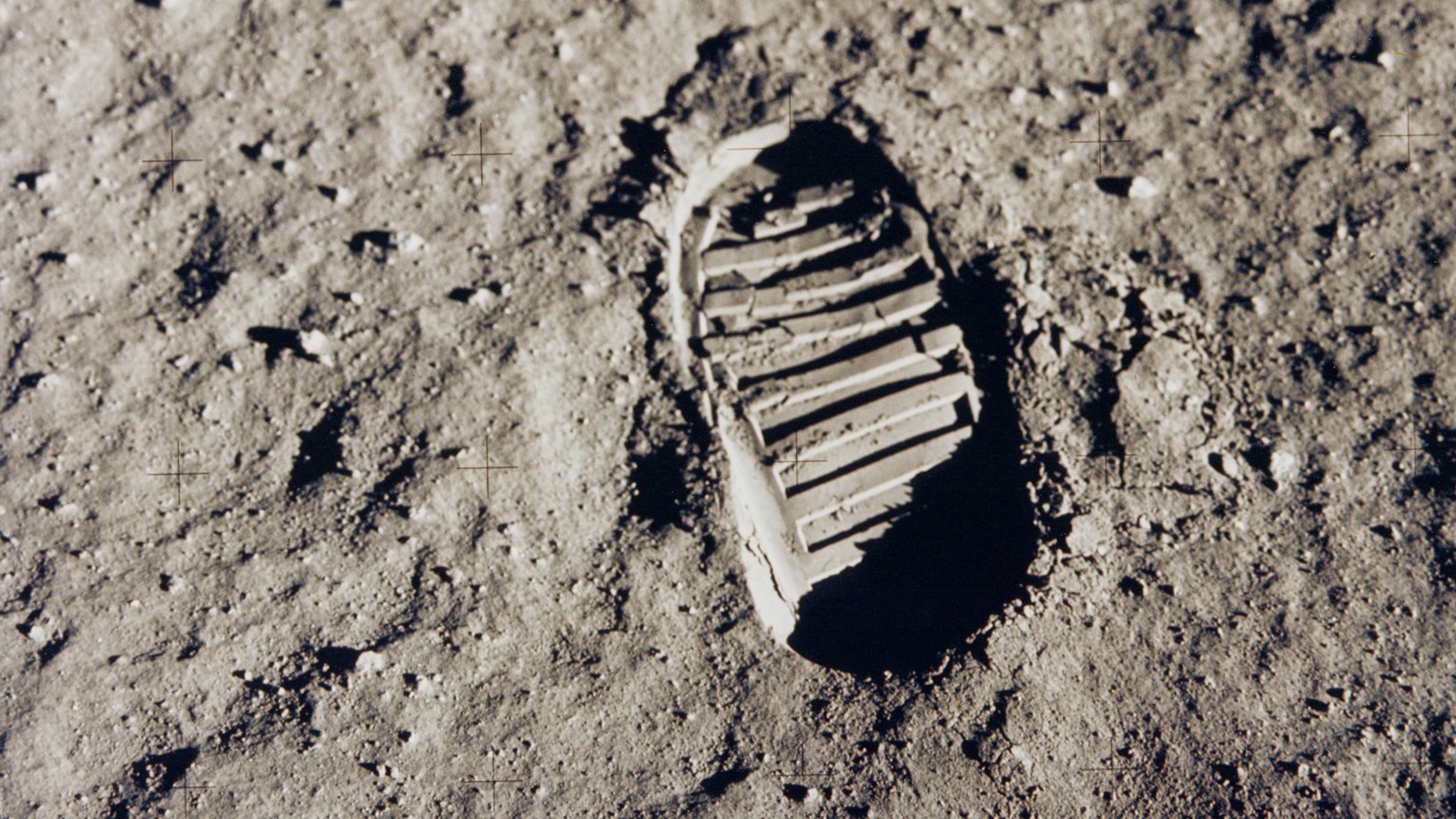 Lunar footprints.