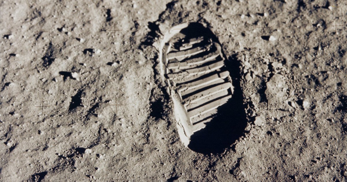 Moon dust is filling in the astronaut footprints