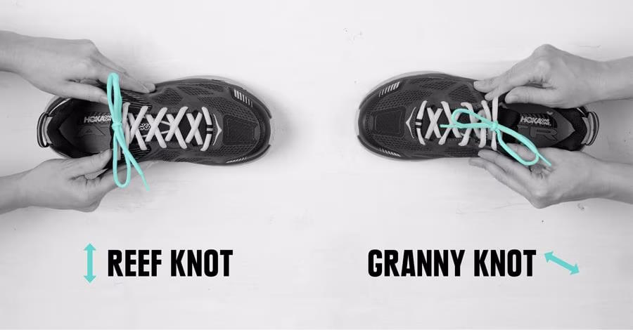reef knot granny knot